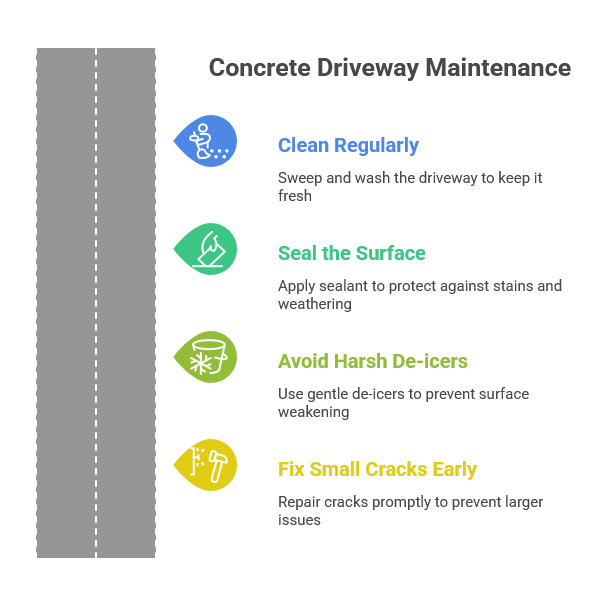 concrete driveway maintenance
